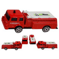 3" Scale Die Cast Fire Truck with Full Color Graphics